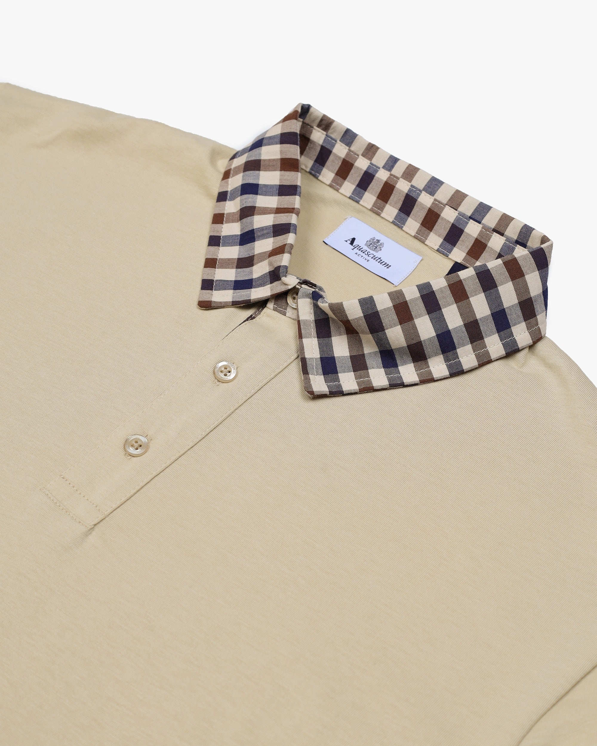 LONGSLEEVE CLUB CHECK COLLAR POLO - Image 3
