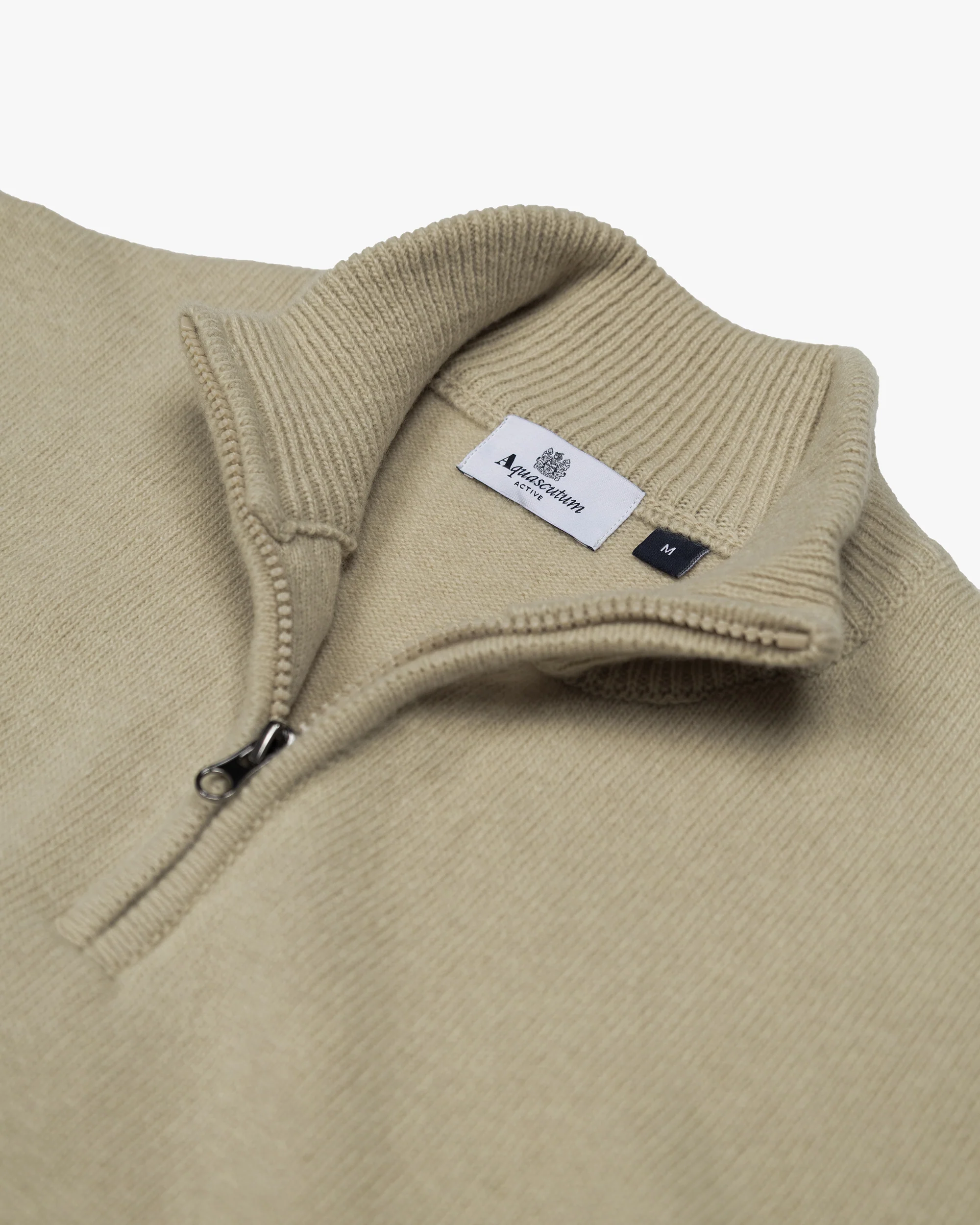 LAMBSWOOL 1/4 ZIPPED  KNIT - Image 3