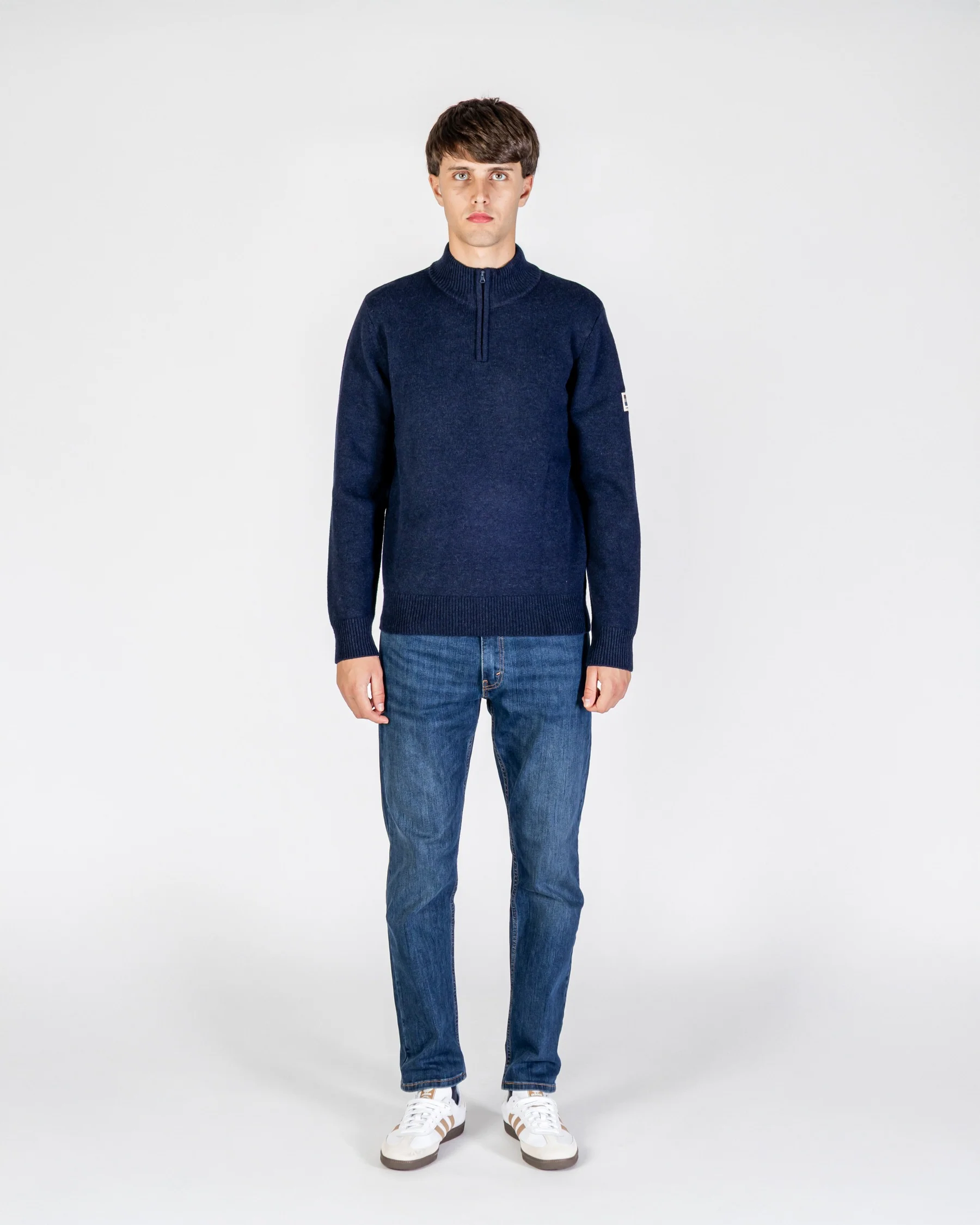 LAMBSWOOL 1/4 ZIPPED  KNIT - Image 5