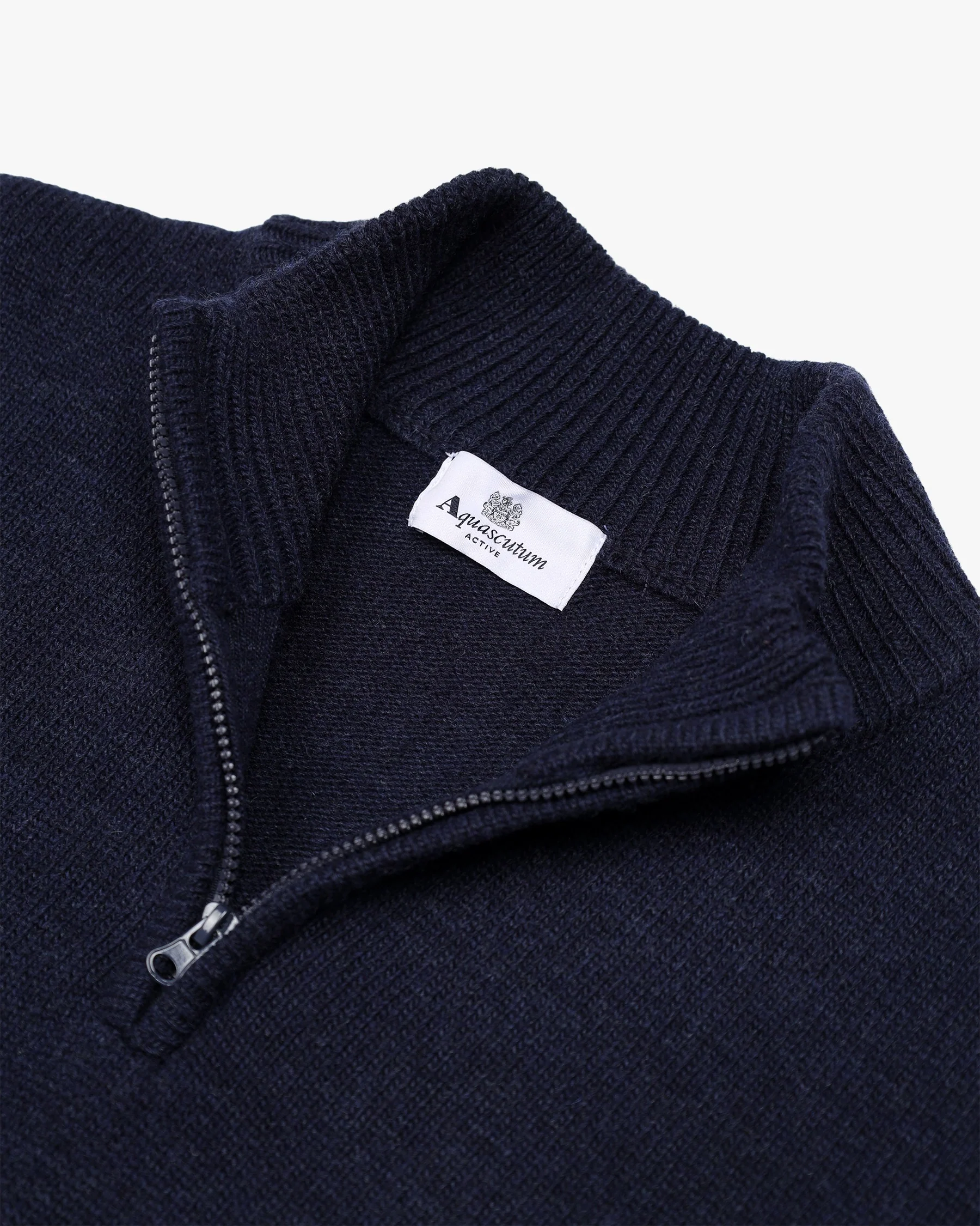 LAMBSWOOL 1/4 ZIPPED  KNIT - Image 7