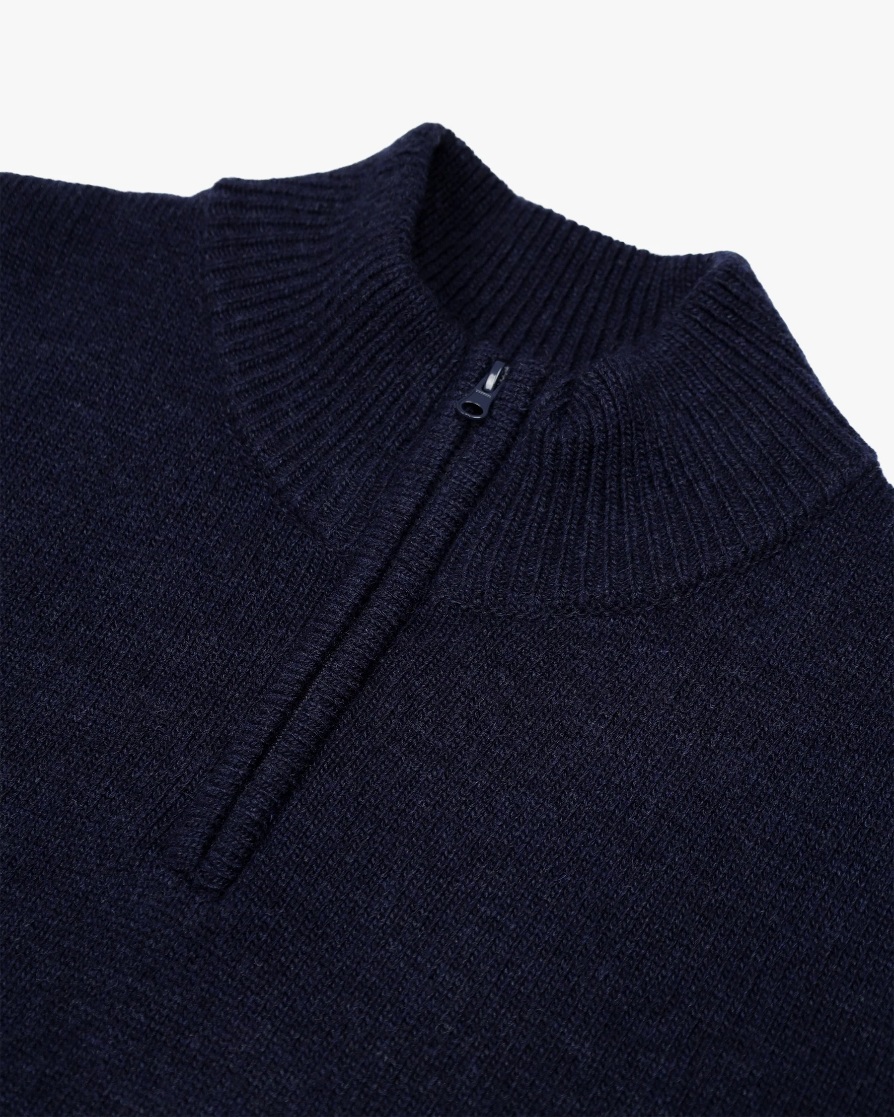 LAMBSWOOL 1/4 ZIPPED  KNIT - Image 8