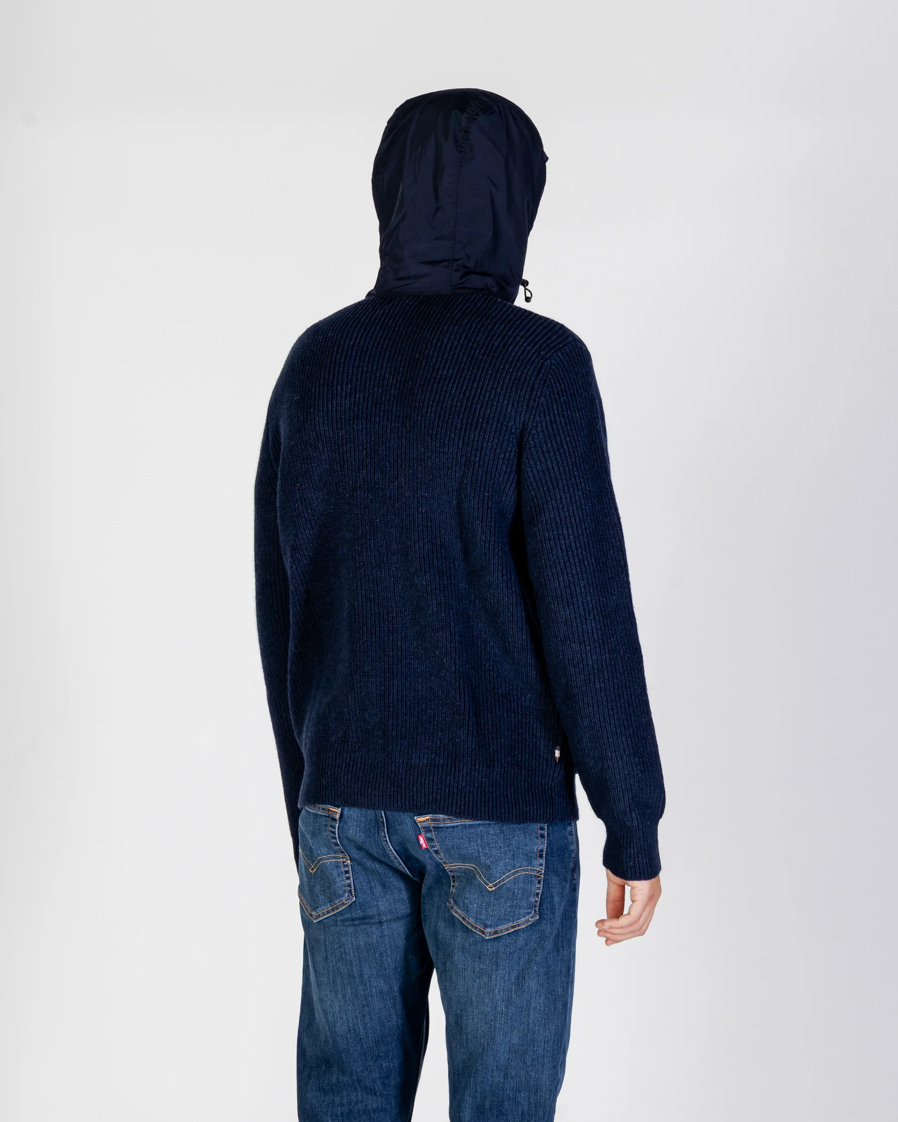 LAMBSWOOL HOODED FZ KNIT - Image 5