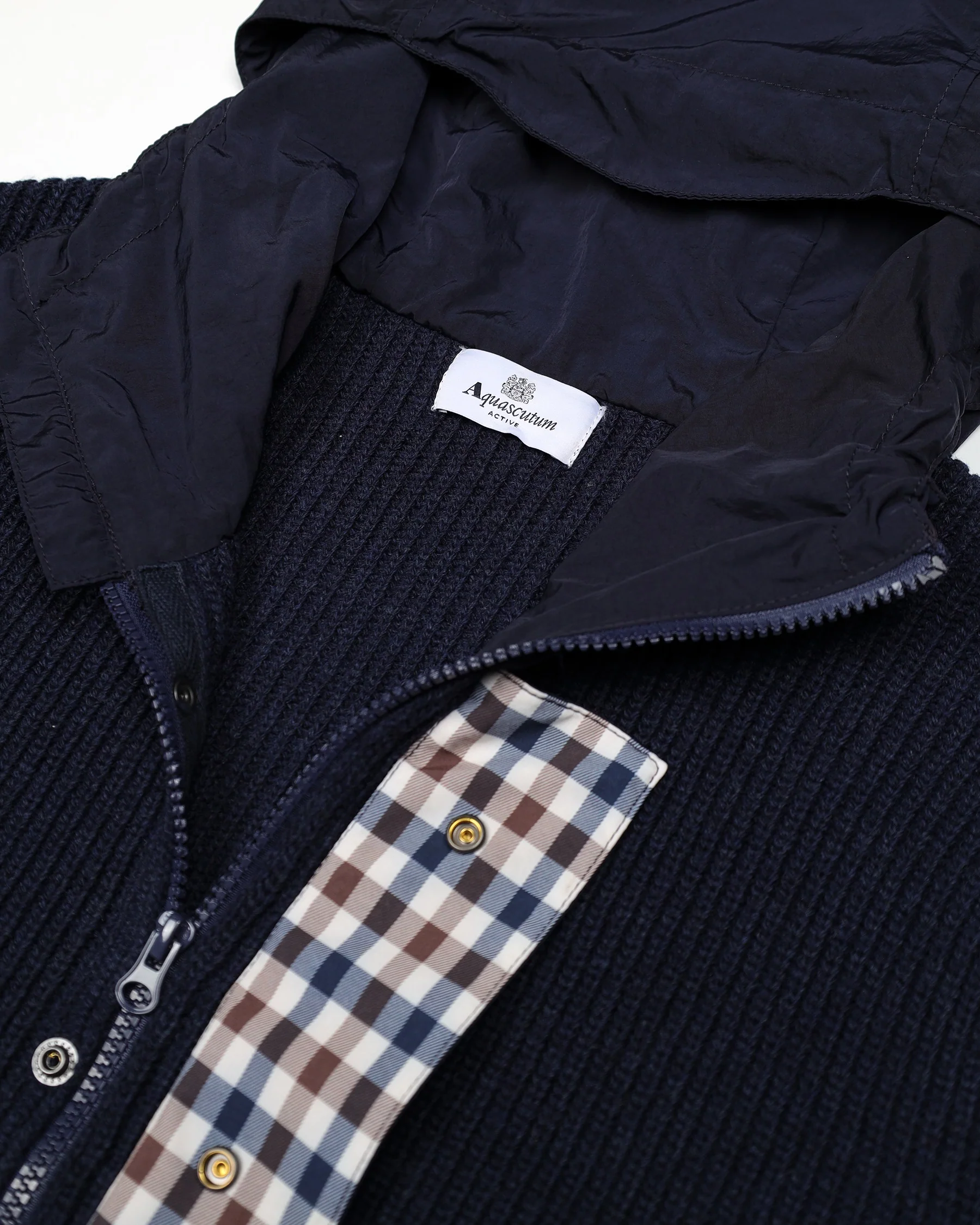 LAMBSWOOL HOODED FZ KNIT - Image 8