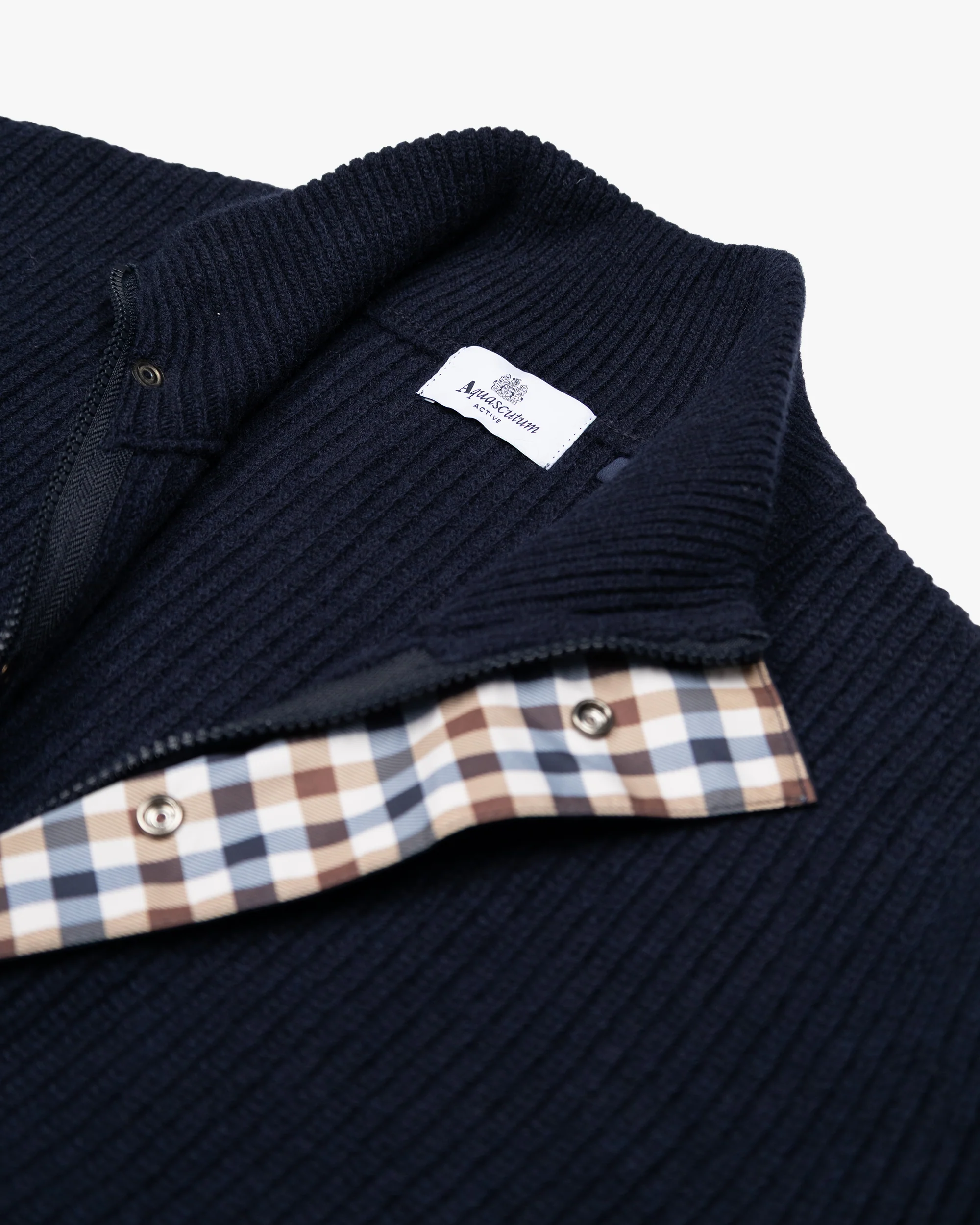 LAMBSWOOL MOCKNECK FZ KNIT - Image 3