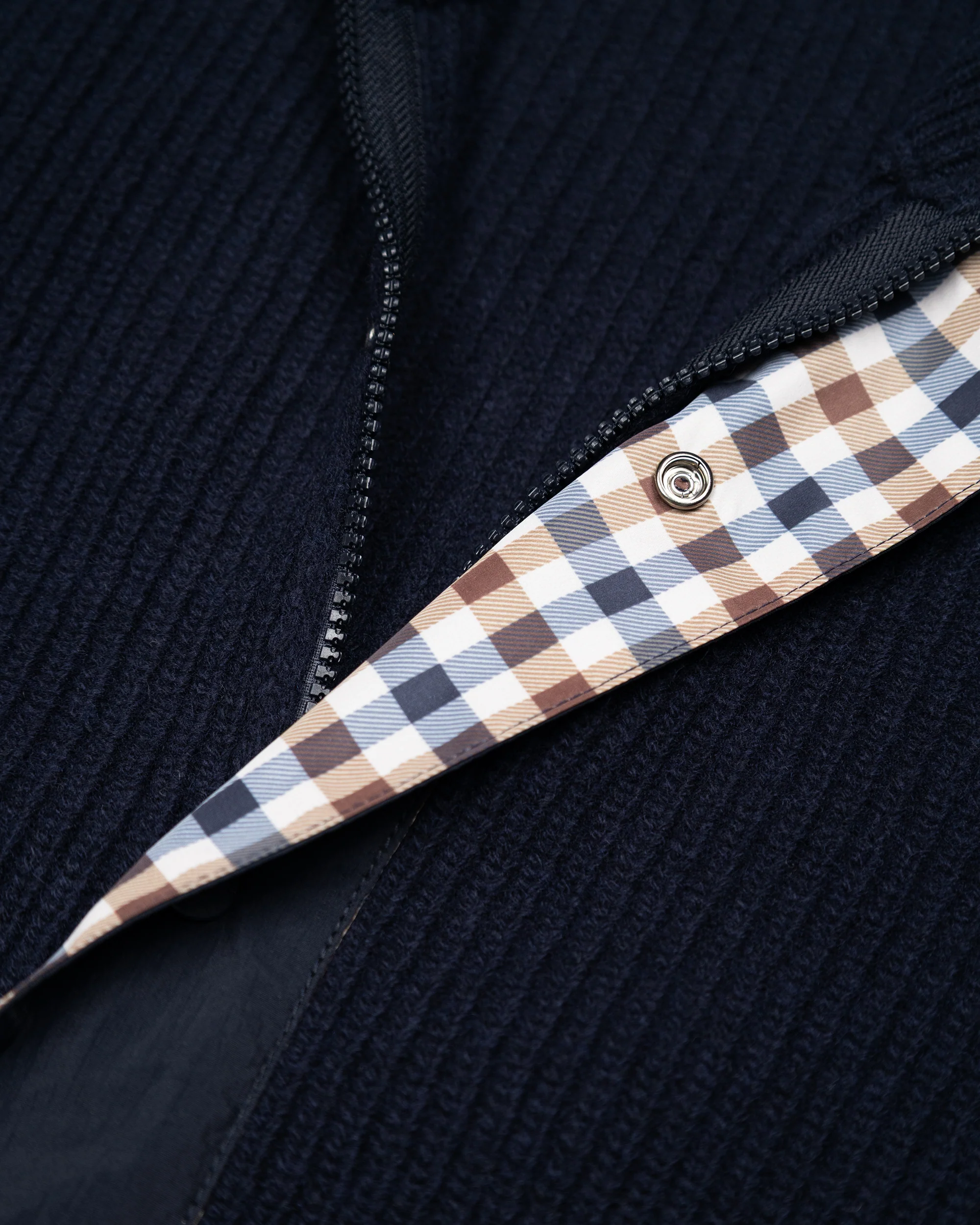LAMBSWOOL MOCKNECK FZ KNIT - Image 4