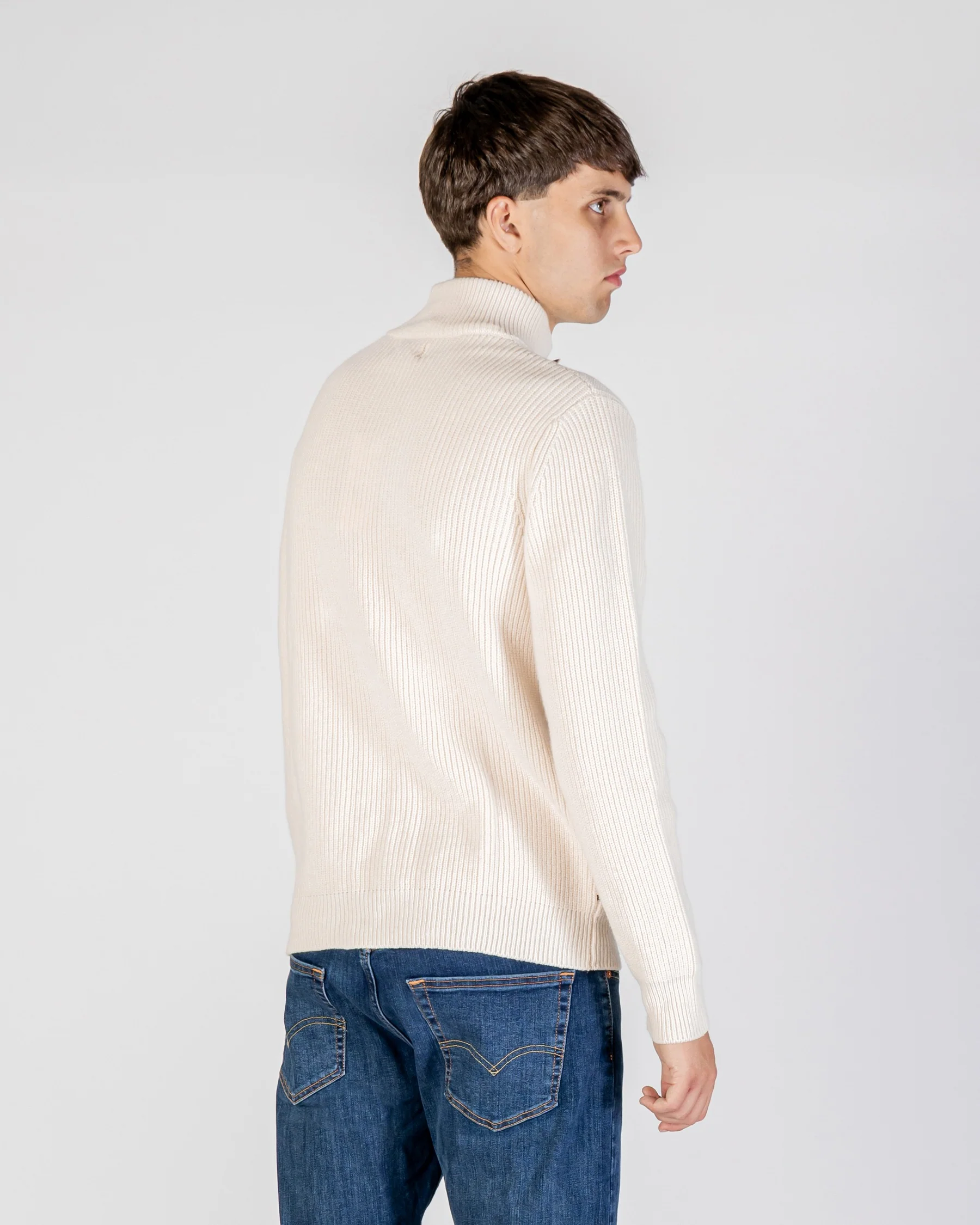 LAMBSWOOL MOCKNECK FZ KNIT - Image 5