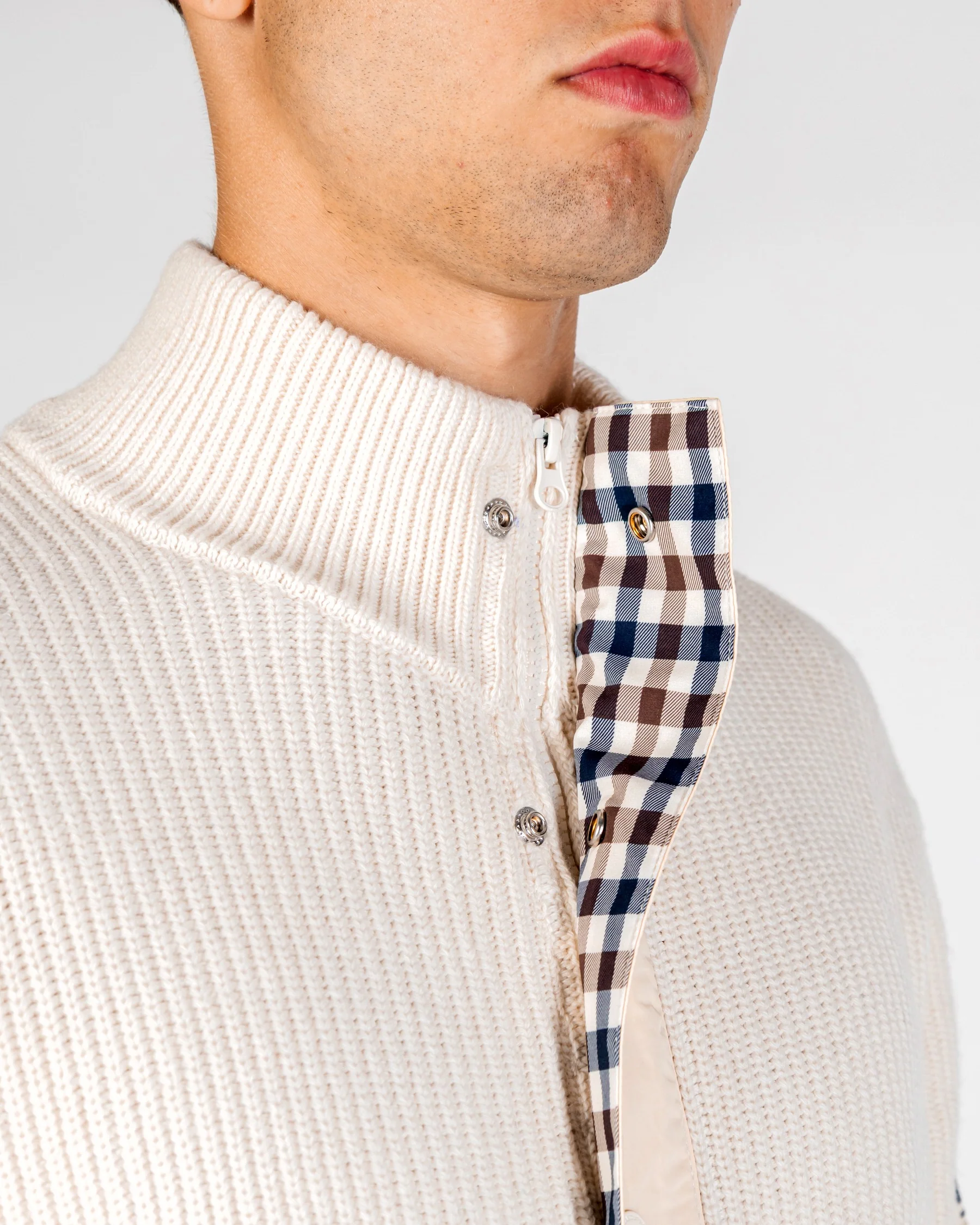 LAMBSWOOL MOCKNECK FZ KNIT - Image 8