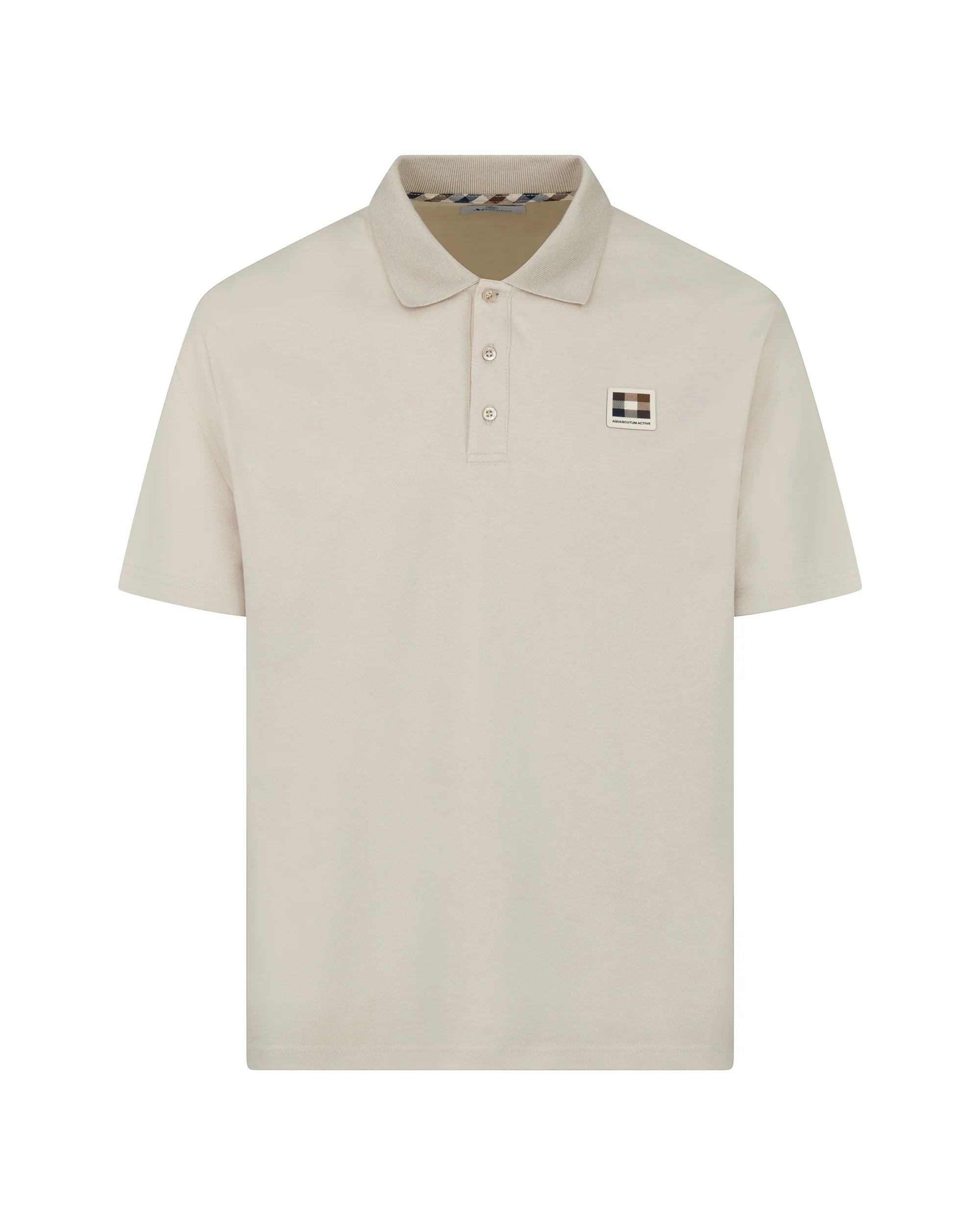 STRETCH PIQUET BADGE POLO