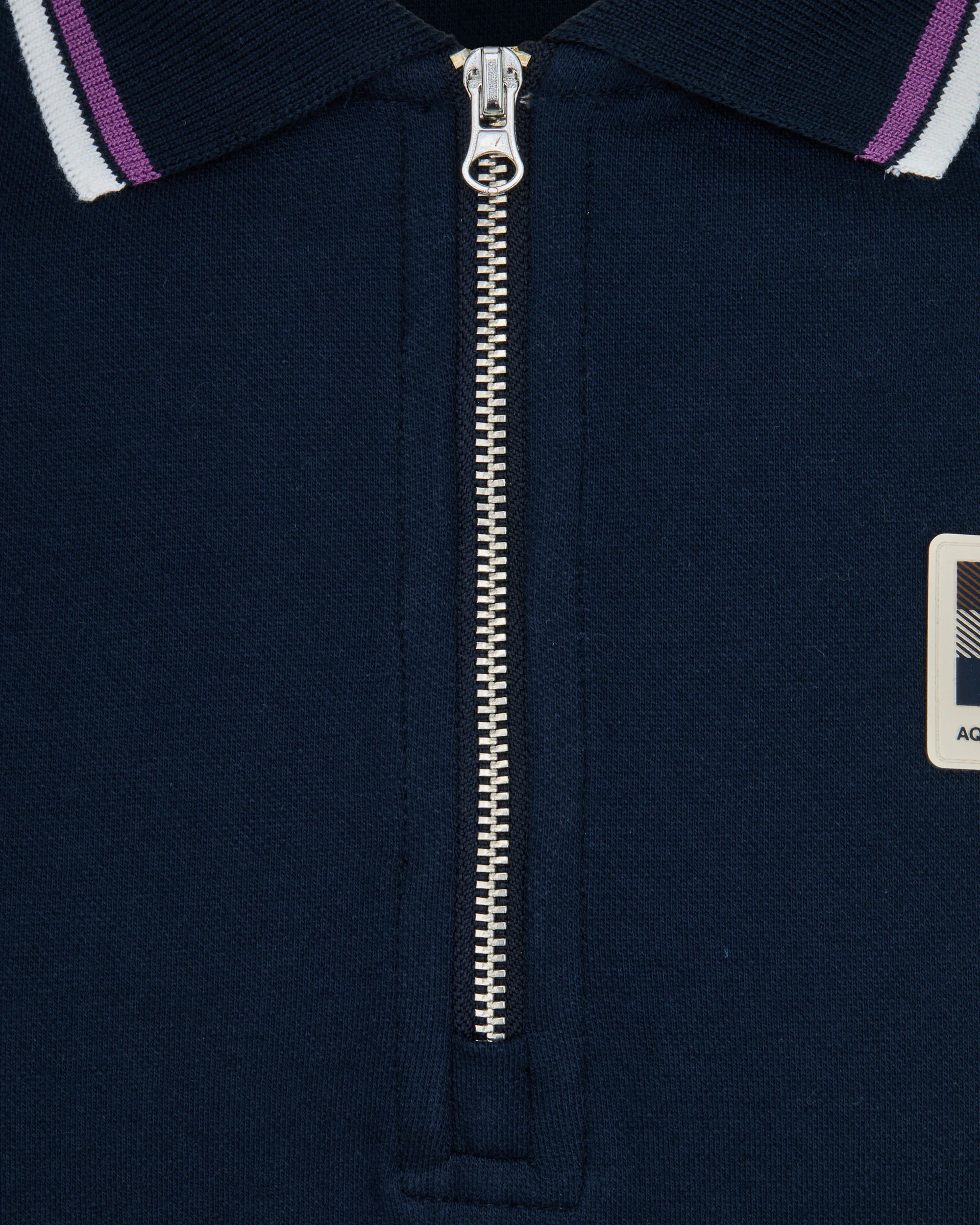 STRETCH PIQUET HALF ZIP POLO - Image 3