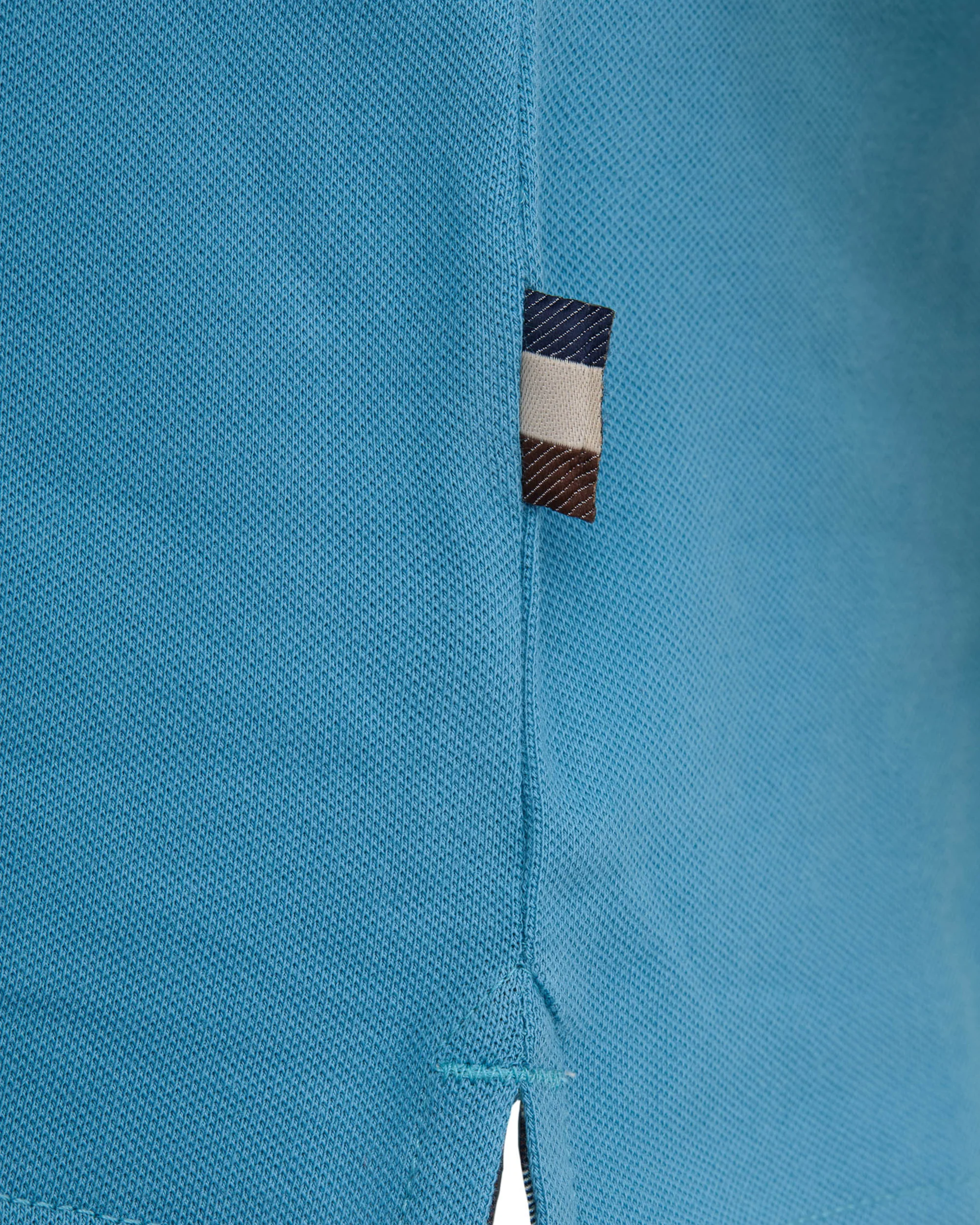 STRETCH PIQUET INSERT POLO - Image 4