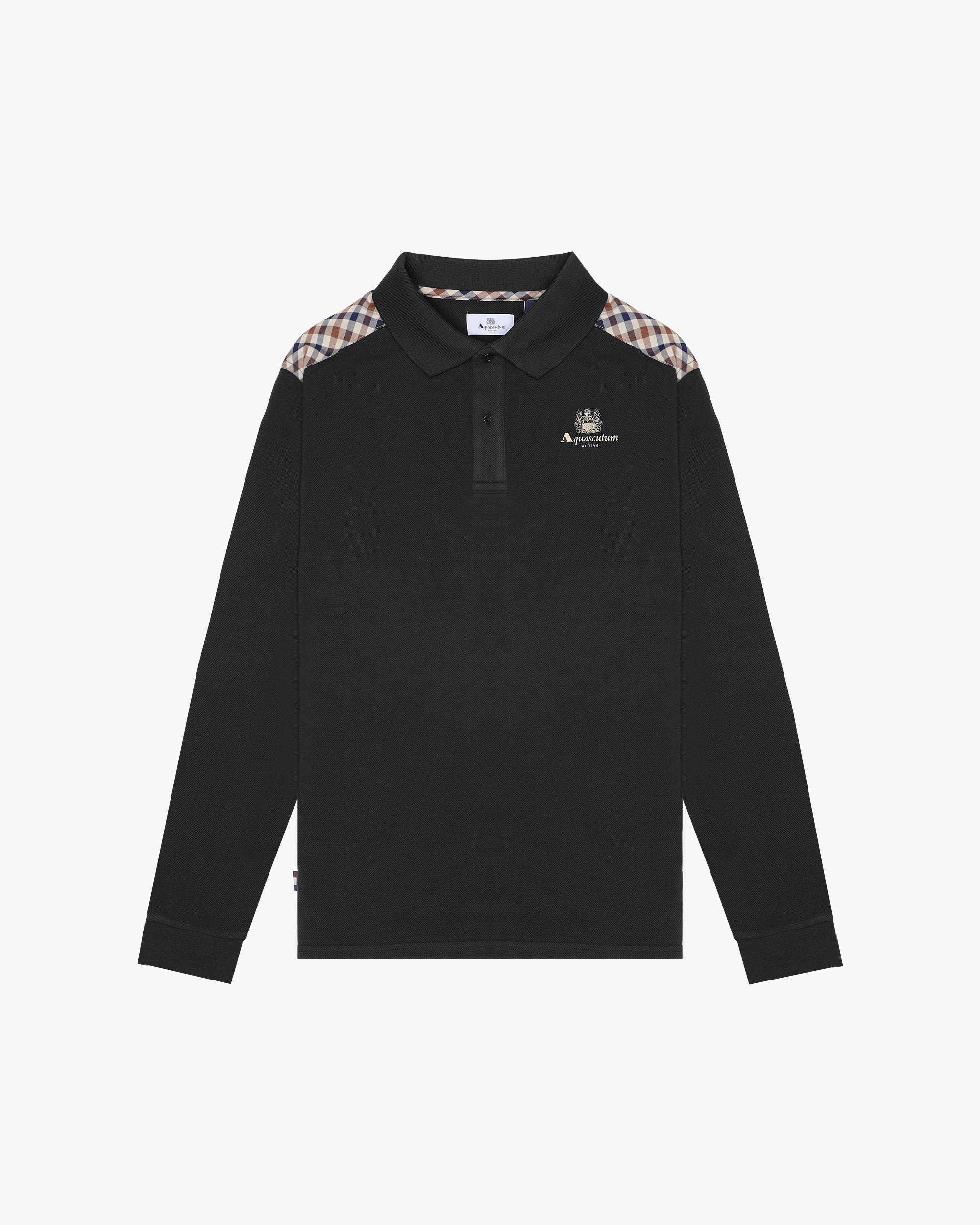 STRIPES PIQUET POLO L/S
